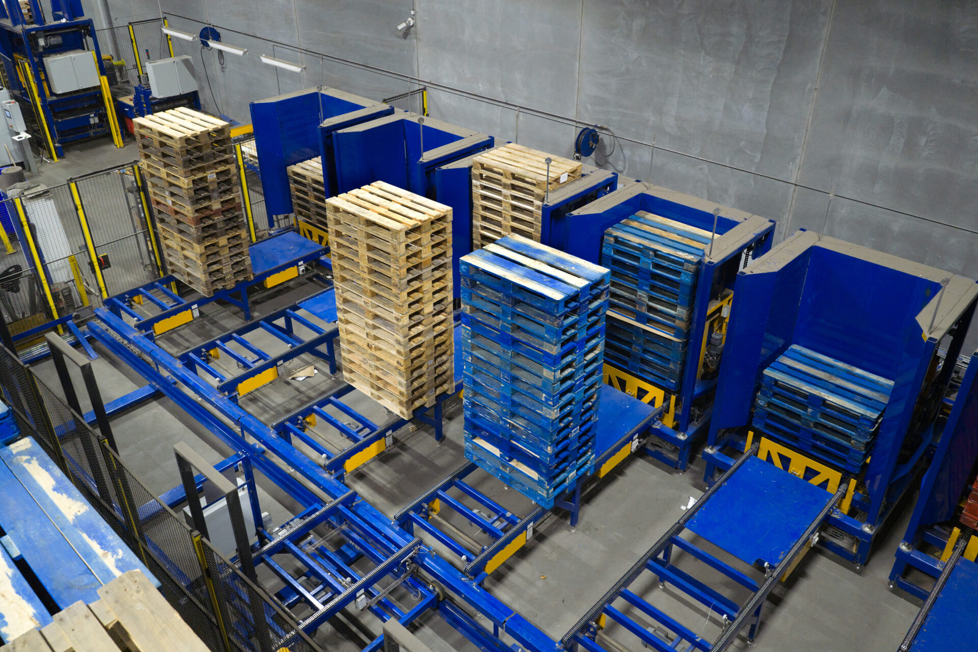 Brugt Sorteringsanlæg til EUR, LPR, CHEP og Plastik paller