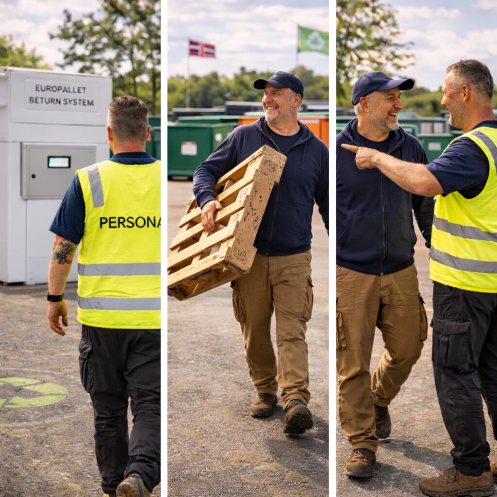 JPI Automatic pallepant automat til genbrugsstationer - genanvendelige europaller